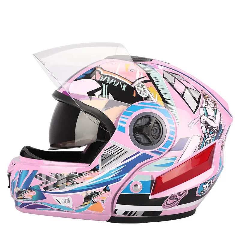 Locomotive Motorcycle Helmet Pink Full Helmet Motocross Season General Motocross Helmets One Size With Tail Light
Locomotive Motorcycle Helmet Pink Full Helmet Motocross Season General Motocross Helmets One Size With Tail Light