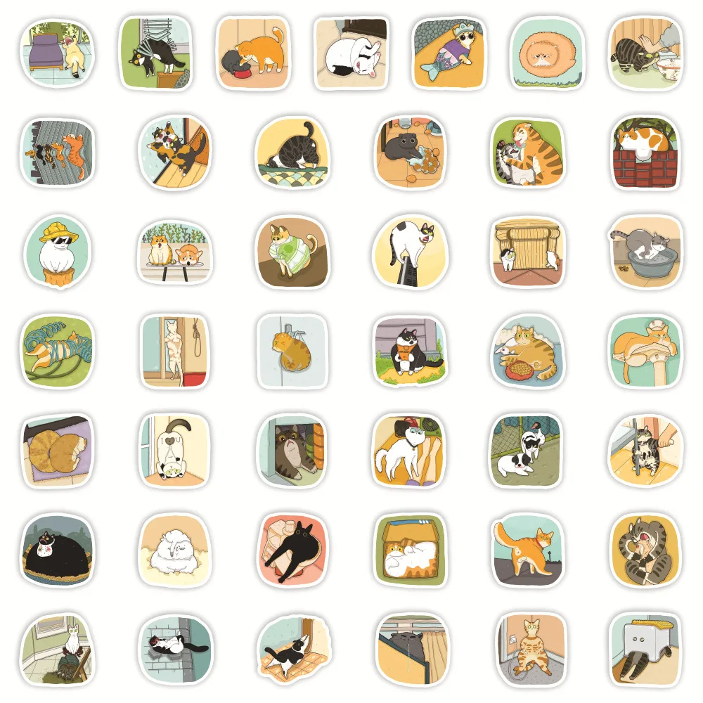 43pcs Kawaii Cat Cartoon Stickers Cute Animal Decals Kids Toys DIY Scrapbook Laptop Stationary Guitar Suitcase Car Sticker
43pcs Kawaii Cat Cartoon Stickers Cute Animal Decals Kids Toys DIY Scrapbook Laptop Stationary Guitar Suitcase Car Sticker