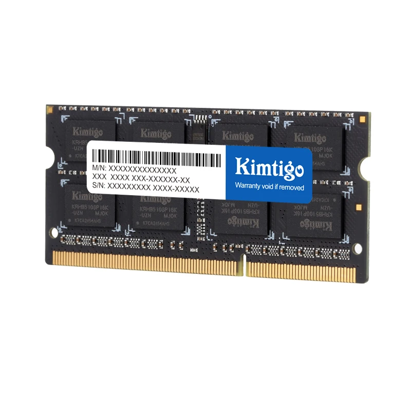 

Kimtigo DDR3 4GB 8GB Laptop Ram 1600Mhz PC3L 12800S NON ECC DDR3L 204Pin 1.35V SODIMM Notebook Memory