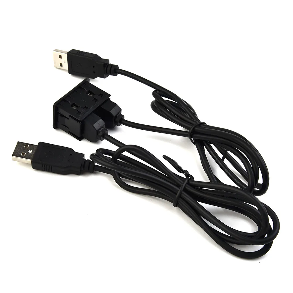 100CM Car Dash Flush Mount USB Port Panel Dual USB Extension Adapter Cable USB A-type Male To USB A-type For Bike Marine Motor
100CM Car Dash Flush Mount USB Port Panel Dual USB Extension Adapter Cable USB A-type Male To USB A-type For Bike Marine Motor