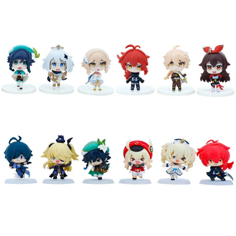 6Pcs/Set Cute Genshin Impact Action Figures Anime Klee Keqing Raiden Collectible Decorations Game Doll Model Toys For Kids Gift
6Pcs/Set Cute Genshin Impact Action Figures Anime Klee Keqing Raiden Collectible Decorations Game Doll Model Toys For Kids Gift