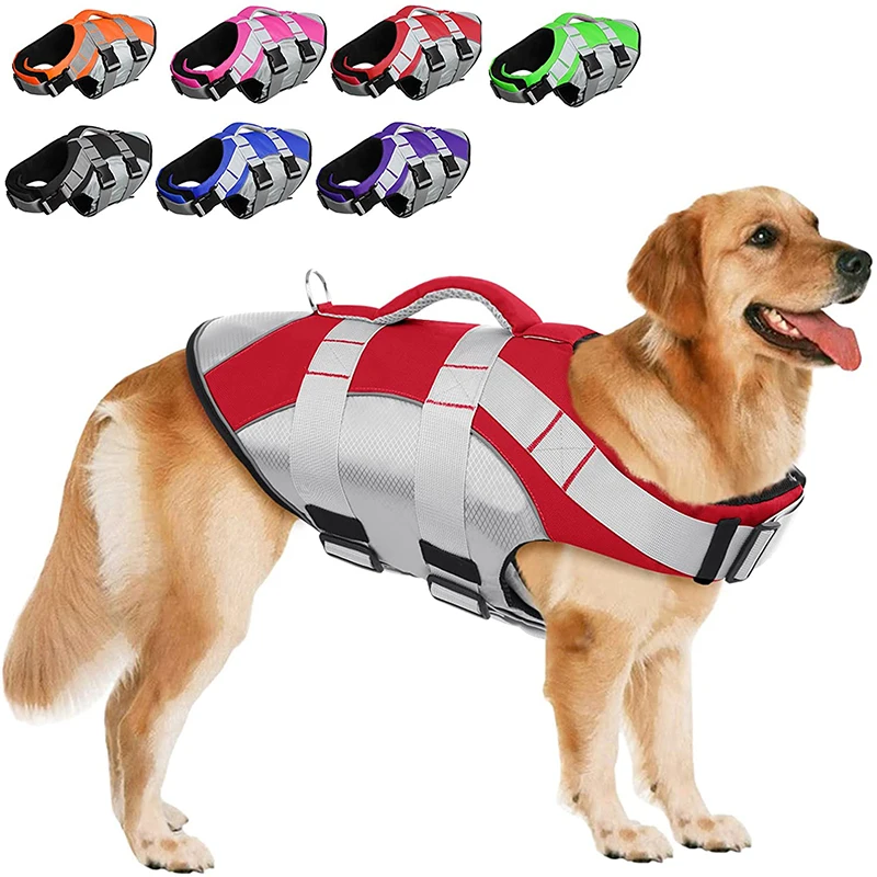 Safety Dog Life Jacket Summer Pet Swimsuit Reflective Dog Float Vest with Rescue Handle Adjustable for Small Large Dogs Dropship
Safety Dog Life Jacket Summer Pet Swimsuit Reflective Dog Float Vest with Rescue Handle Adjustable for Small Large Dogs Dropship