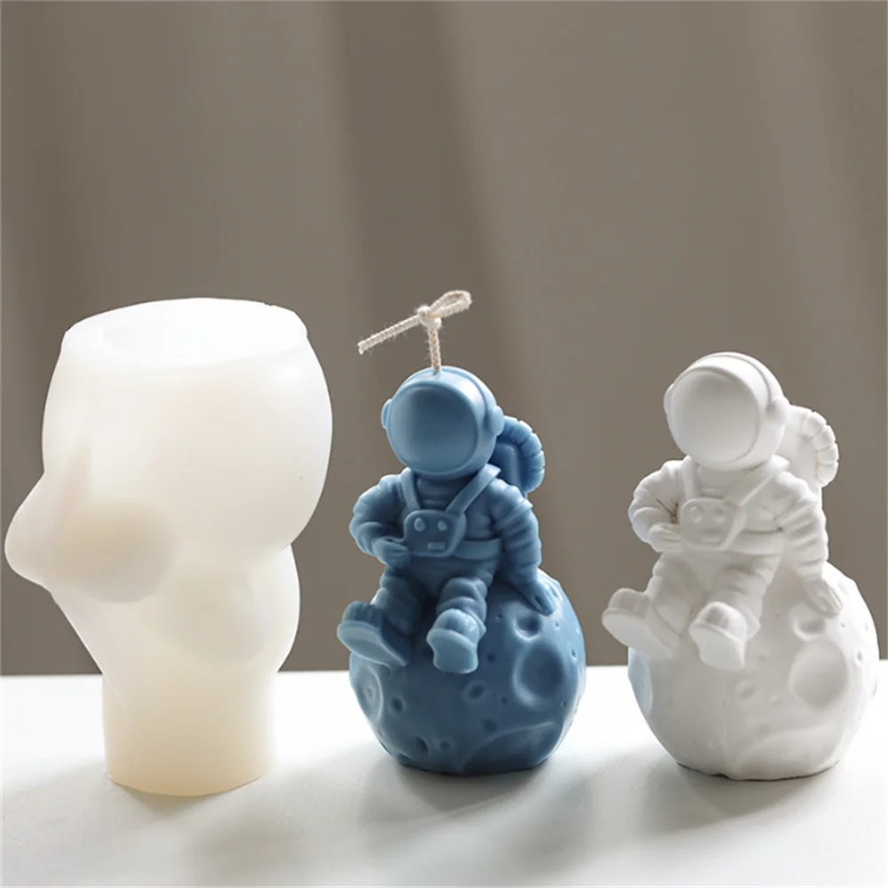 Spaceman Candle Silicone Mold for Candle Making DIY 3D Moon Ice Cube Scented Candle Crystal Resin Cosmonaut Astronaut Mould
Spaceman Candle Silicone Mold for Candle Making DIY 3D Moon Ice Cube Scented Candle Crystal Resin Cosmonaut Astronaut Mould