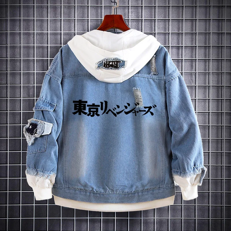 Anime Tokyo Revengers denim jacket Kokounoi Hajime Cosplay Costume Denim Jacket Hoody Tokyo Manjiro Sano Sweatshirt
Anime Tokyo Revengers denim jacket Kokounoi Hajime Cosplay Costume Denim Jacket Hoody Tokyo Manjiro Sano Sweatshirt
