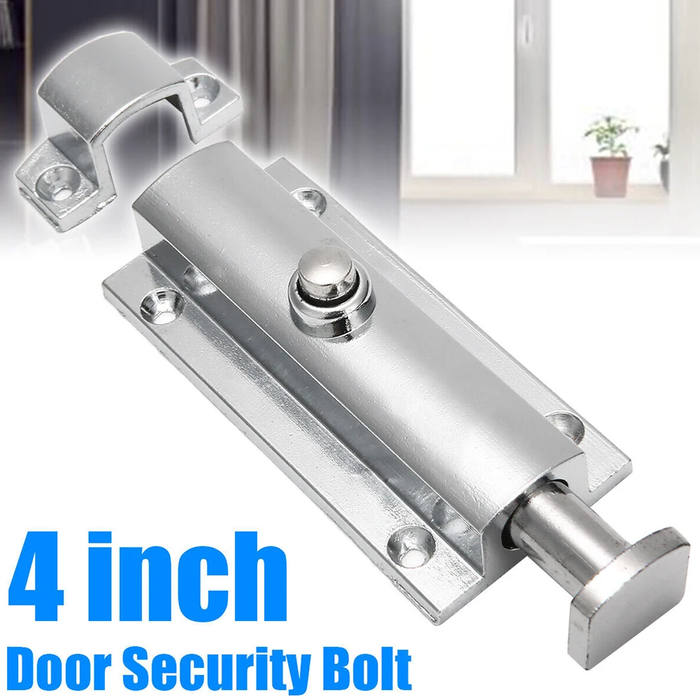 1pc 4'Inch Chrome Plated Door Sash Security Bolt Button Open Spring Lock Latch Zinc Alloy Cabinets Home Door Lock Tools
1pc 4'Inch Chrome Plated Door Sash Security Bolt Button Open Spring Lock Latch Zinc Alloy Cabinets Home Door Lock Tools