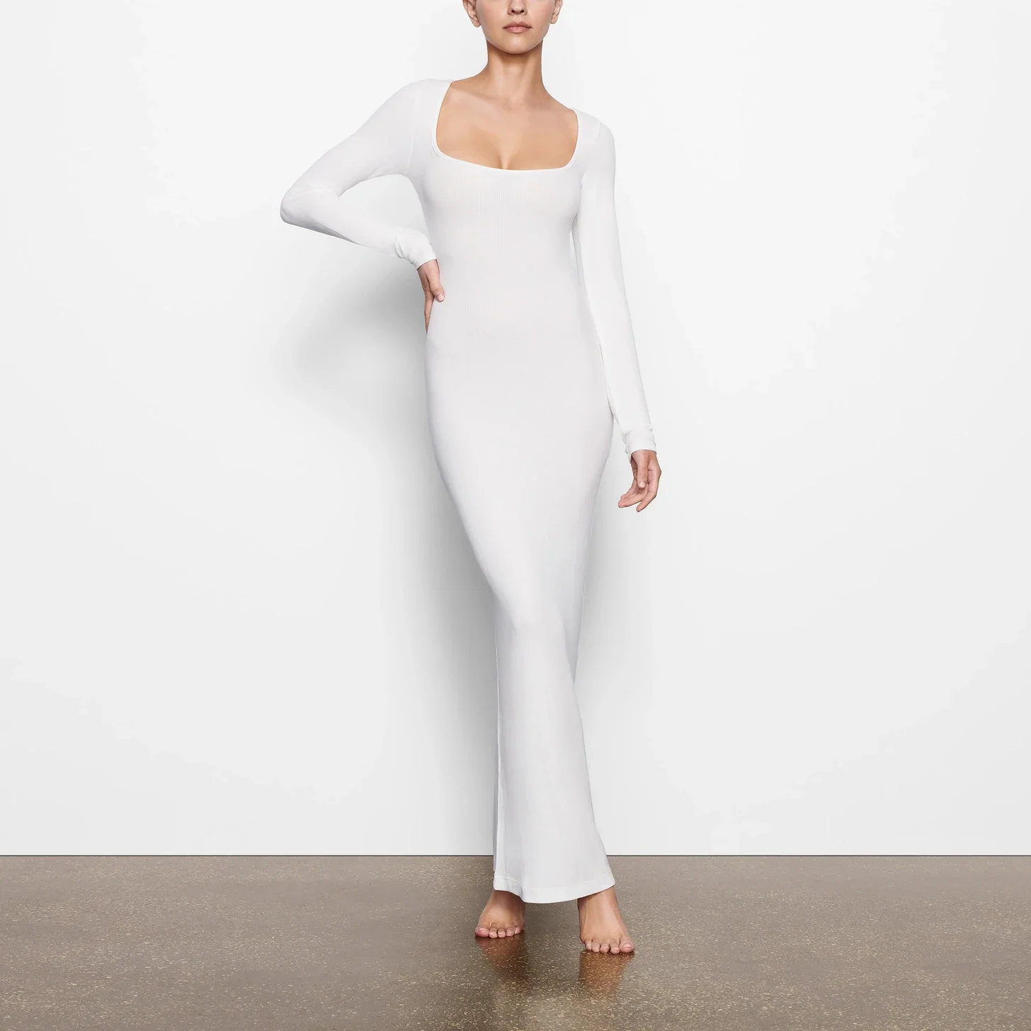 Women Spring Dress Long Sleeve Plain Color Square Neck Tight Dress Ladies Fall Winter Stretchy Long Fashion Dress Skin Friendly
Women Spring Dress Long Sleeve Plain Color Square Neck Tight Dress Ladies Fall Winter Stretchy Long Fashion Dress Skin Friendly