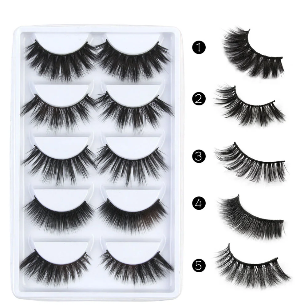 5 Pair of Black 3D Fiber False Eyelashes European And American Thick Artificial Lashes for Lady Girls Makeup
5 Pair of Black 3D Fiber False Eyelashes European And American Thick Artificial Lashes for Lady Girls Makeup