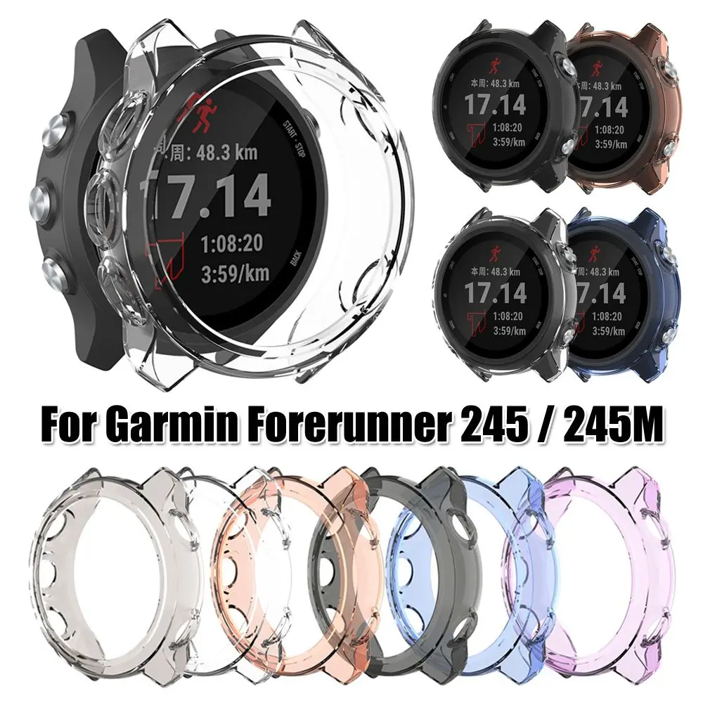 

Защитный чехол для Garmin Forerunner 245 245 M, мягкая рамка из ТПУ, защитный бампер для Garmin 245 M, аксессуары