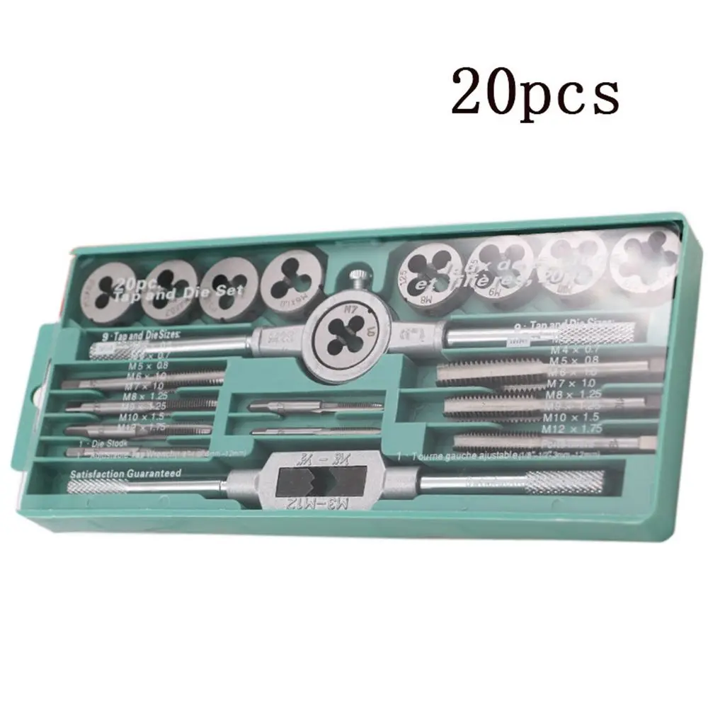 12pcs Tap Stock Adjustable Tap Wrench Hand Tools Screw Taps Hand Carbon Steel NC Screw Thread Plugs Taps Tap Dies Set
12pcs Tap Stock Adjustable Tap Wrench Hand Tools Screw Taps Hand Carbon Steel NC Screw Thread Plugs Taps Tap Dies Set