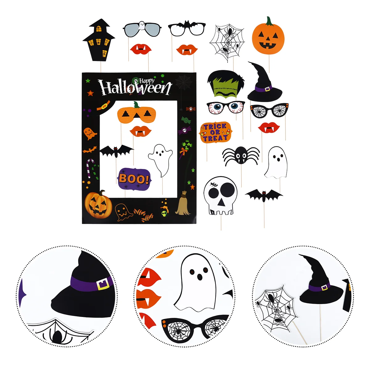 Photobooth Prop Cartoon Or Party Treat Trick Props Stick Topper Cake Selfie Photography Frames Supply
Photobooth Prop Cartoon Or Party Treat Trick Props Stick Topper Cake Selfie Photography Frames Supply