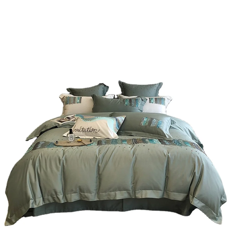 800TC Luxury 100% long staple cotton bedding set 4/6/7 piece bedding set 100% cotton with luxury embroidery for home and hotel
800TC Luxury 100% long staple cotton bedding set 4/6/7 piece bedding set 100% cotton with luxury embroidery for home and hotel