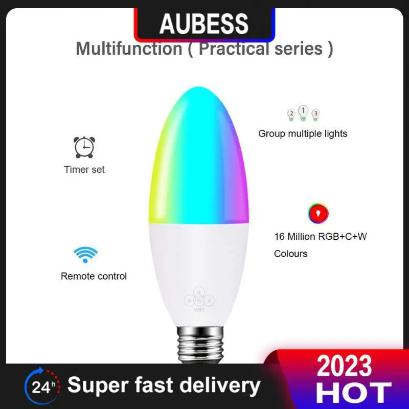 2/3/5PCS Dimmable Colors Rgbw Light Bulbs 3-5w E12 E14 E26 E27 B22 Indoor Candle Light 6000k Smart Home Remote Control
2/3/5PCS Dimmable Colors Rgbw Light Bulbs 3-5w E12 E14 E26 E27 B22 Indoor Candle Light 6000k Smart Home Remote Control