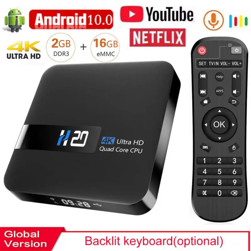 hot H20 Smart TV Box Android 10.0 TV Box Voice Assistant 4K 3D Wifi 2.4G&5.8G 2GB RAM 8G 16G Media Player Very Fast Box Top Box
hot H20 Smart TV Box Android 10.0 TV Box Voice Assistant 4K 3D Wifi 2.4G&5.8G 2GB RAM 8G 16G Media Player Very Fast Box Top Box