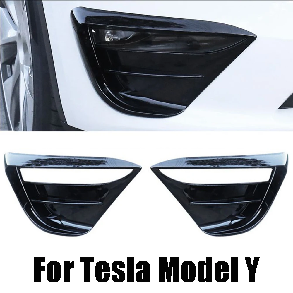 For Tesla 2016-2022 Model Y Car Front Fog Lamp Spoiler Wind Knife Protective Cover Sticker Decoration Gloss Black Accessories
For Tesla 2016-2022 Model Y Car Front Fog Lamp Spoiler Wind Knife Protective Cover Sticker Decoration Gloss Black Accessories