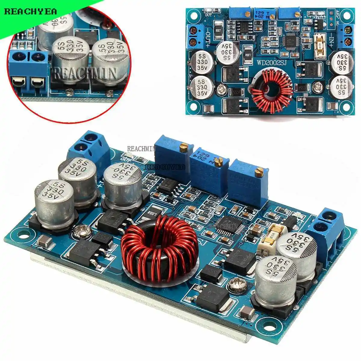 Автоматический понижающий регулятор постоянного тока LTC3780, зарядный модуль, 77,6x46,5x15 мм, от 5 в до 1 В до 30 В, 10 А, 1 шт.
Автоматический понижающий регулятор постоянного тока LTC3780, зарядный модуль, 77,6x46,5x15 мм, от 5 в до 1 В до 30 В, 10 А, 1 шт.