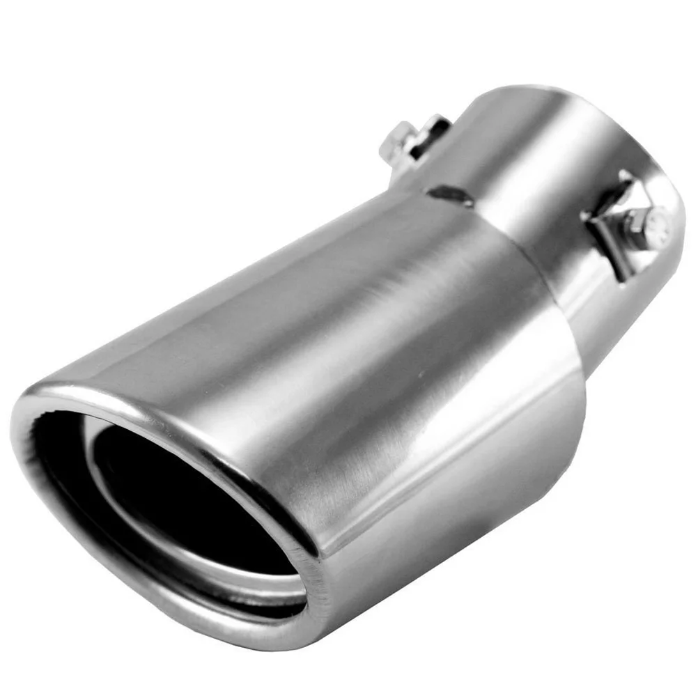 

Car Universal Stainless Steel Auto Exhaust Tail Tip Pipe Cover Muffler (Oval Opening)
