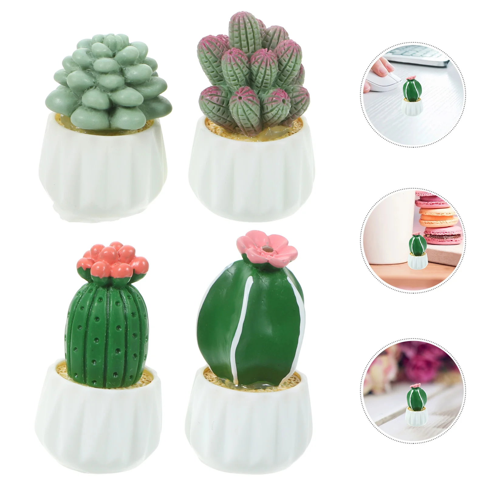 4 Pcs Miniature Bonsai Ornament Office Decor Succulents Model Crafts Office Decorate Micro Landscape Potted Plants Resin Office 
4 Pcs Miniature Bonsai Ornament Office Decor Succulents Model Crafts Office Decorate Micro Landscape Potted Plants Resin Office