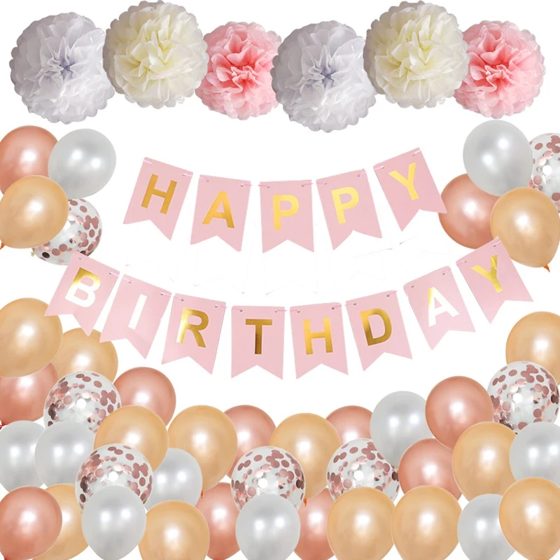 47Pcs Latex Balloons Decorations Set,Happy Birthday Banner Perfect For Birthday Party Decorations
47Pcs Latex Balloons Decorations Set,Happy Birthday Banner Perfect For Birthday Party Decorations