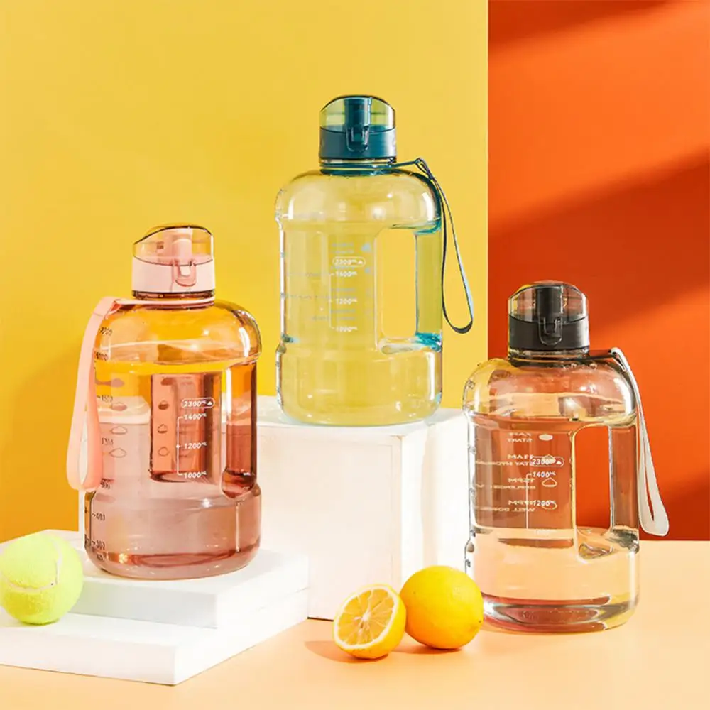 Outdoor Fitness Sports Gradient Color Gradient Color Sports Bottle Plastic Water Bottle With Time Marker Large Capacity Creative
Outdoor Fitness Sports Gradient Color Gradient Color Sports Bottle Plastic Water Bottle With Time Marker Large Capacity Creative