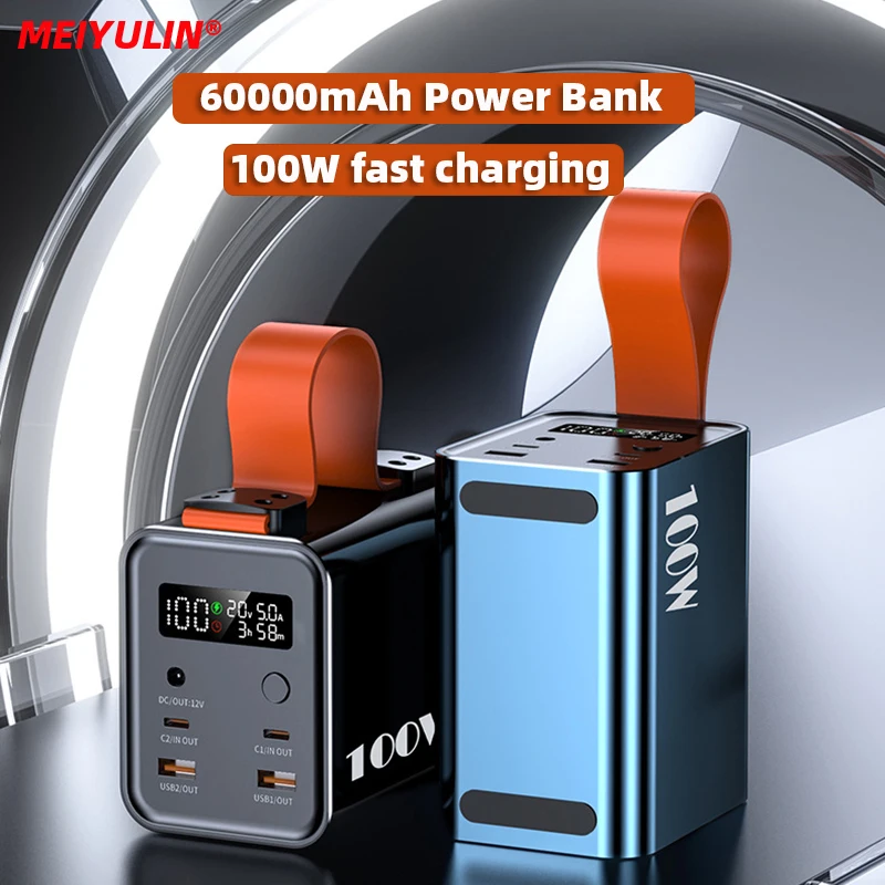 60000mAh Power Bank 100W PD USB C DC Fast Charging External Spare Battery Portable Power Station For iPhone 14 13 Xiaomi Laptop
60000mAh Power Bank 100W PD USB C DC Fast Charging External Spare Battery Portable Power Station For iPhone 14 13 Xiaomi Laptop