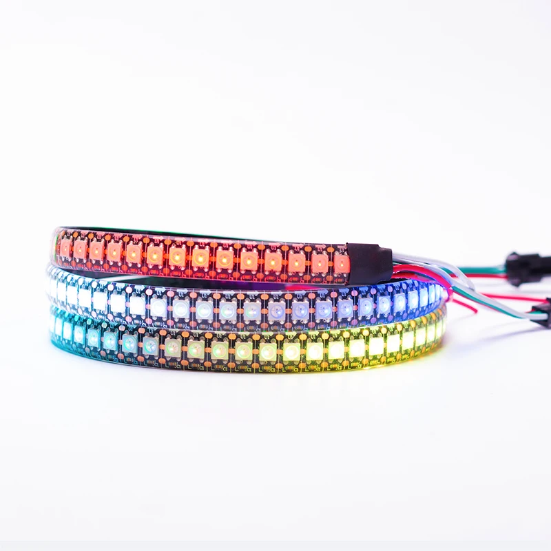 WS2812 144 Led Per Meter RGB Led Strip 30/60/144 Pixels WS2812b Smart Addressable Lights Tape Black White PCB IP30/65/67 DC 5V
WS2812 144 Led Per Meter RGB Led Strip 30/60/144 Pixels WS2812b Smart Addressable Lights Tape Black White PCB IP30/65/67 DC 5V