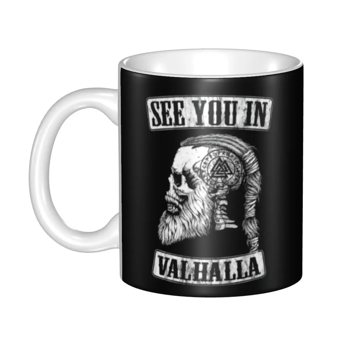 Кружка для кофе викингов «See You In Valhalla Skull», сделай сам, керамическая кружка в скандинавском стиле Odin Ragnar Warrior, креативный подарок
Кружка для кофе викингов «See You In Valhalla Skull», сделай сам, керамическая кружка в скандинавском стиле Odin Ragnar Warrior, креативный подарок