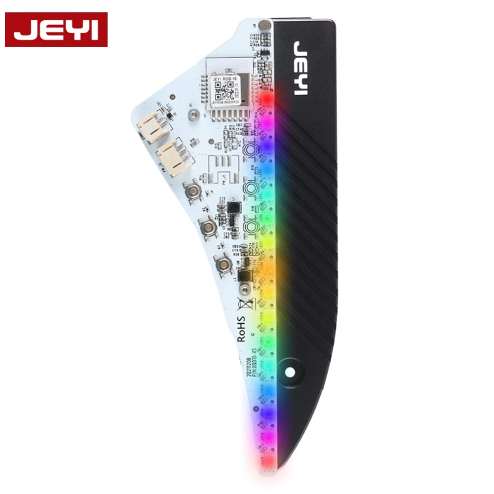 

Радиатор JEYI EAGLE NVME M.2 SSD для PS5 утолщенный охлаждающий алюминиевый сплав RGB Tuya управление через приложение пикап ритм термальная подушка