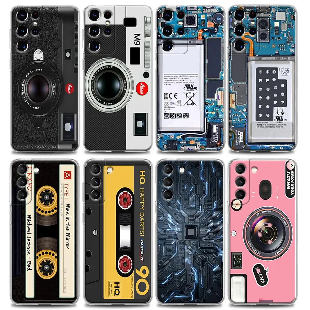Retro Old Camera Circuit Board Clear Phone Case for Samsung S9 S10 S10e Plus S20 S21 Plus Ultra FE 5G M51 M31 S M21 Soft Cover
Retro Old Camera Circuit Board Clear Phone Case for Samsung S9 S10 S10e Plus S20 S21 Plus Ultra FE 5G M51 M31 S M21 Soft Cover