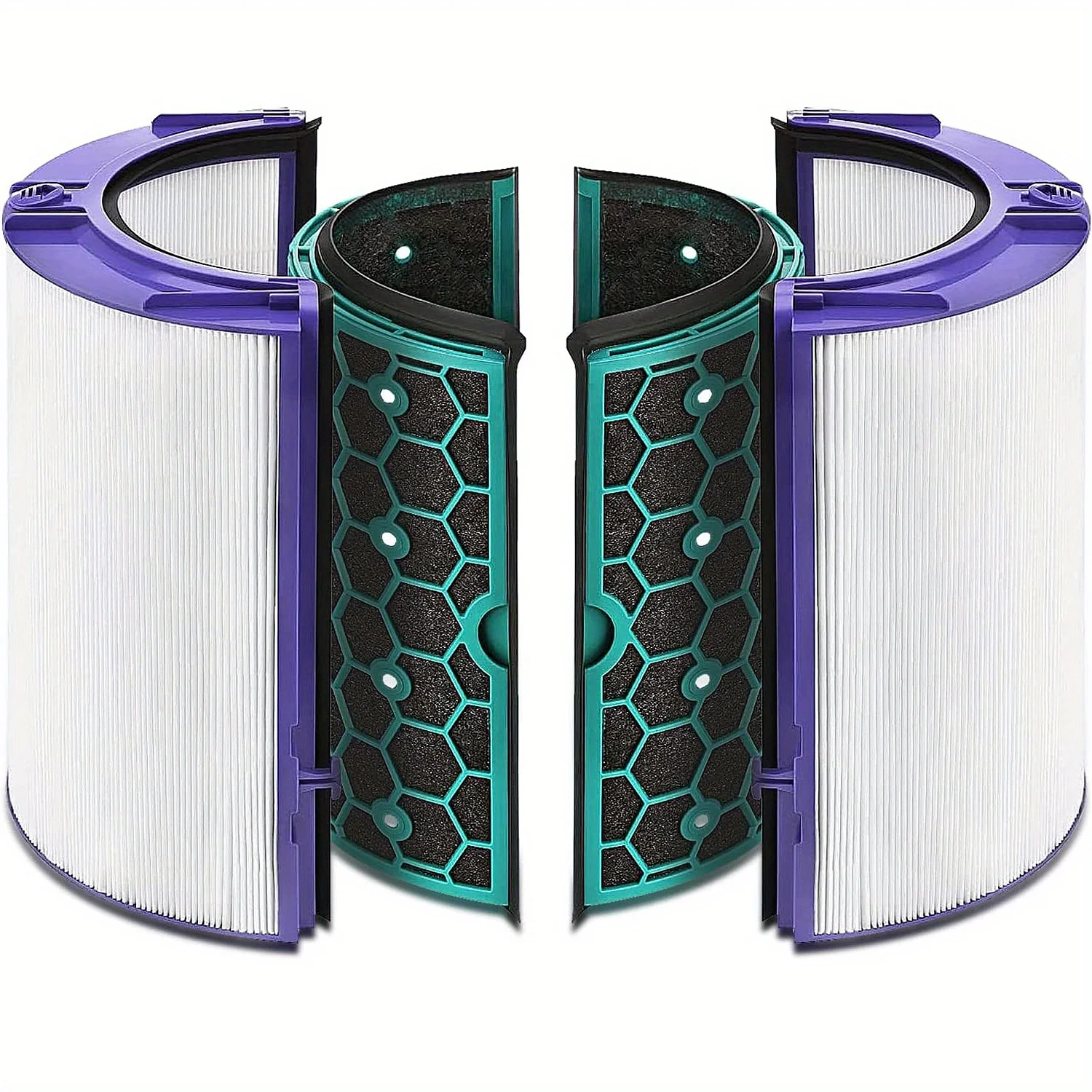 Replacement True Hepa Filter for Dyson HP04 TP04 DP04 TP05 DP05, Purifier Fan Sealed Two Stage 360° Filter System
Replacement True Hepa Filter for Dyson HP04 TP04 DP04 TP05 DP05, Purifier Fan Sealed Two Stage 360° Filter System