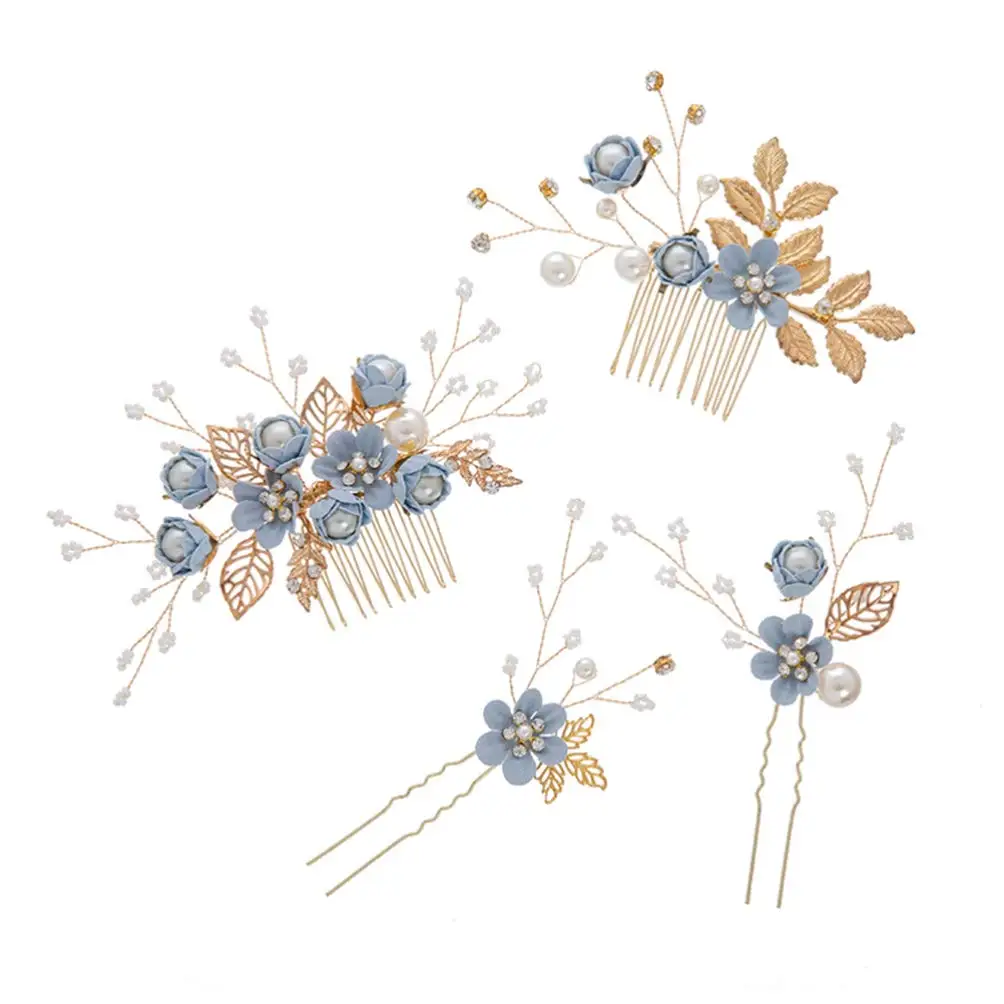 4pcs Wedding Handmade Fashion Hair Comb Set Floral Bridal Headpiece Hair Accessories Rhinestone Bridal Hair Comb Bridal Hair Pin
4pcs Wedding Handmade Fashion Hair Comb Set Floral Bridal Headpiece Hair Accessories Rhinestone Bridal Hair Comb Bridal Hair Pin
