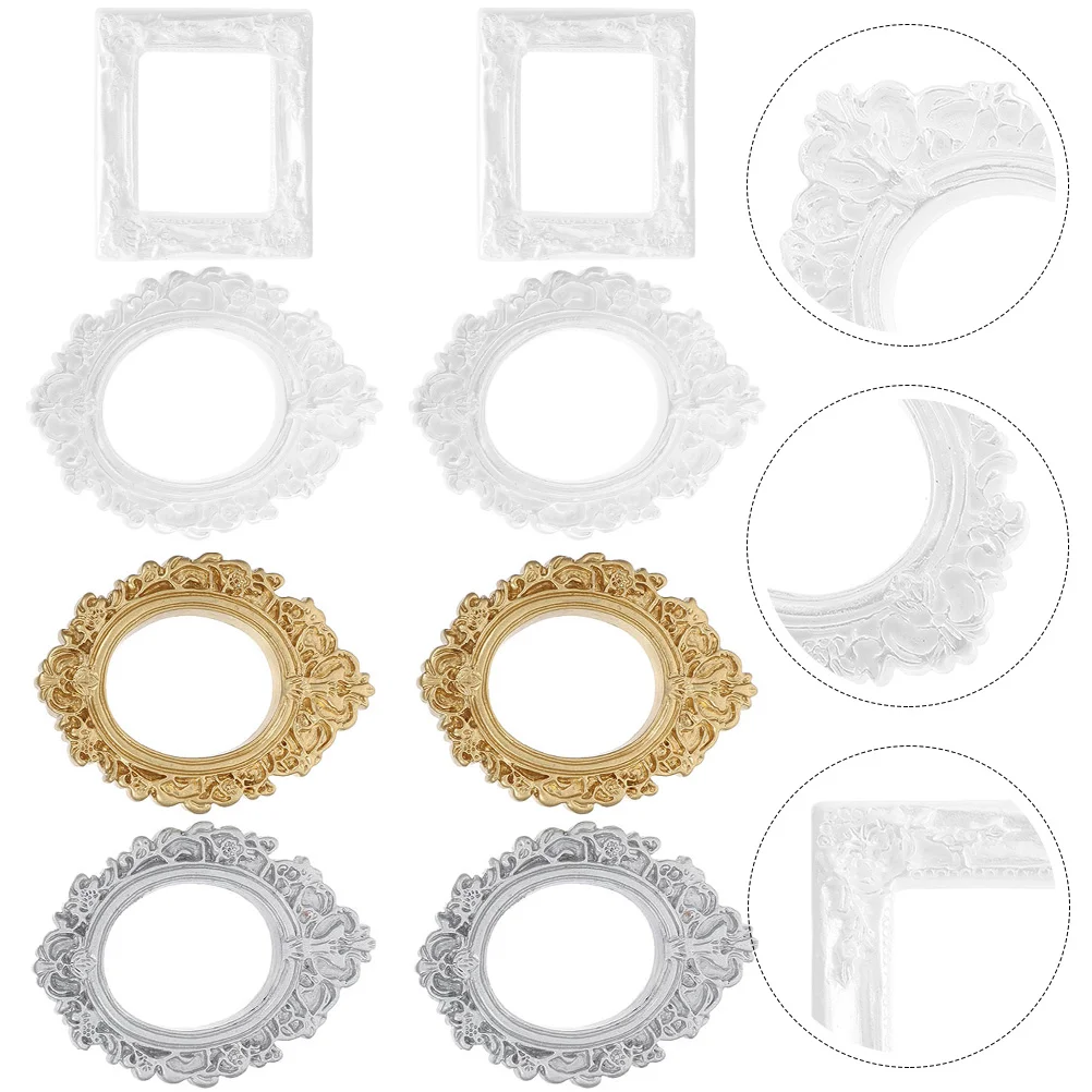 8 Pcs Home Décor Decorative Photo Frame Resin Fillers Decoration Vintage Embossed Picture House Ornaments
8 Pcs Home Décor Decorative Photo Frame Resin Fillers Decoration Vintage Embossed Picture House Ornaments