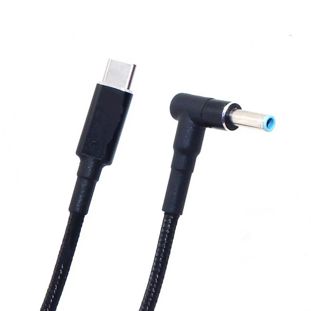 1.8M USB Type C PD Charging Cable Cord 19.5V 4.5*3.0mm Blue Tip Male Plug Converter Dc Power Adapter Charger For Hp Laptop
1.8M USB Type C PD Charging Cable Cord 19.5V 4.5*3.0mm Blue Tip Male Plug Converter Dc Power Adapter Charger For Hp Laptop