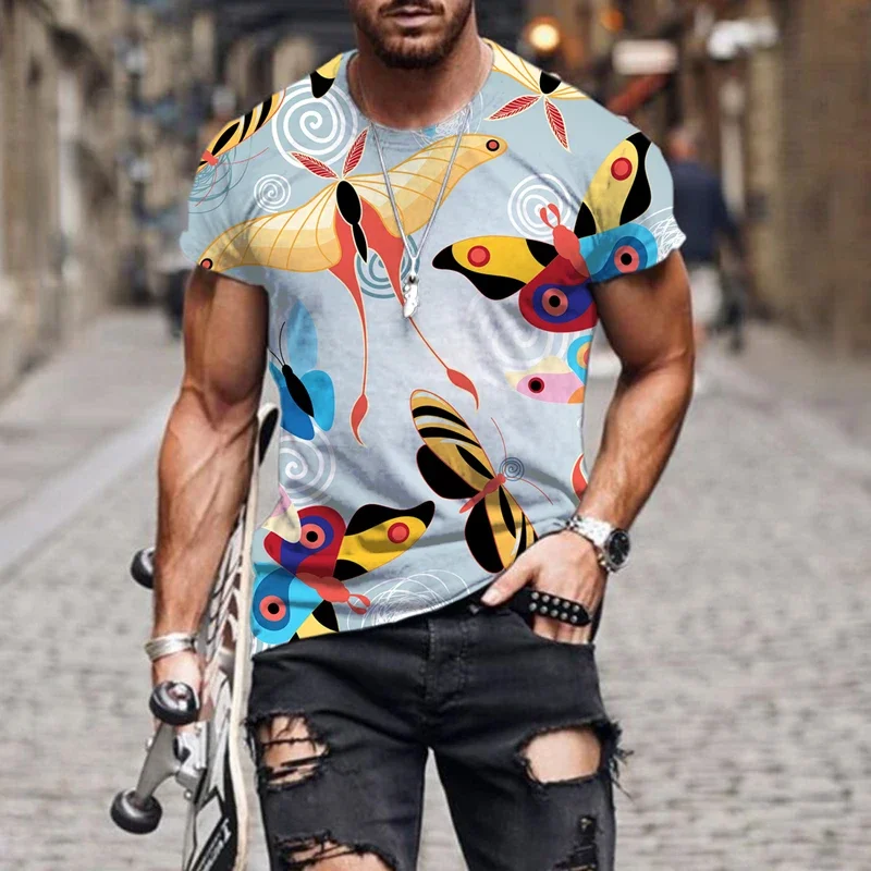 2023 butterfly pattern 3D Men's T-Shirt Summer Polyester Oversized T Shirt Streetwear Trendy Men Clothing Top
2023 butterfly pattern 3D Men's T-Shirt Summer Polyester Oversized T Shirt Streetwear Trendy Men Clothing Top