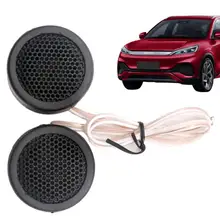 2Pcs Mini Tweeter Speakers 500W High Efficiency Car Parts Loudspeaker Horn Black Excellent Sound Quality Accessories Durable