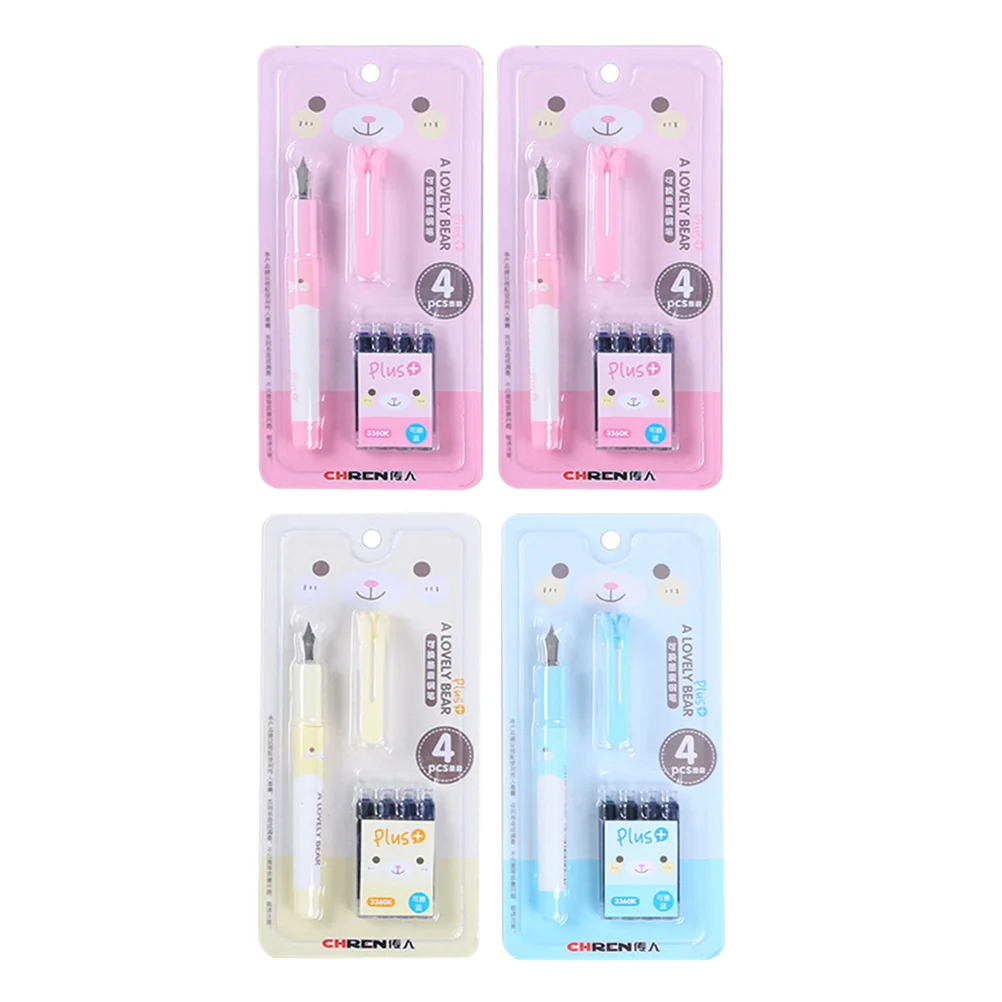 4 Sets of Household Fountain Pens Replaceable Writing Pens Students Calligraphy Pens (Random Color)
4 Sets of Household Fountain Pens Replaceable Writing Pens Students Calligraphy Pens (Random Color)