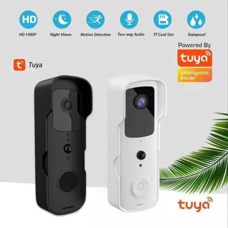 TuyaSmart Wireless Video Doorbell Waterproof Night Vision Home Security 1080P FHD Camera Digital Visual Intercom WIFI Door Bell
TuyaSmart Wireless Video Doorbell Waterproof Night Vision Home Security 1080P FHD Camera Digital Visual Intercom WIFI Door Bell
