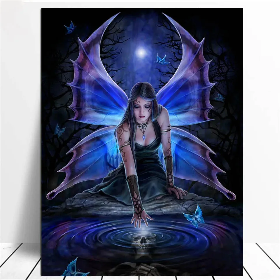 Gothic Skull Fairy Diamond Painting Angel Rose Full Embroidery DIY Cross Stitch Mosaic Cross Stitch Kit Needlework Crafts Decor
Gothic Skull Fairy Diamond Painting Angel Rose Full Embroidery DIY Cross Stitch Mosaic Cross Stitch Kit Needlework Crafts Decor