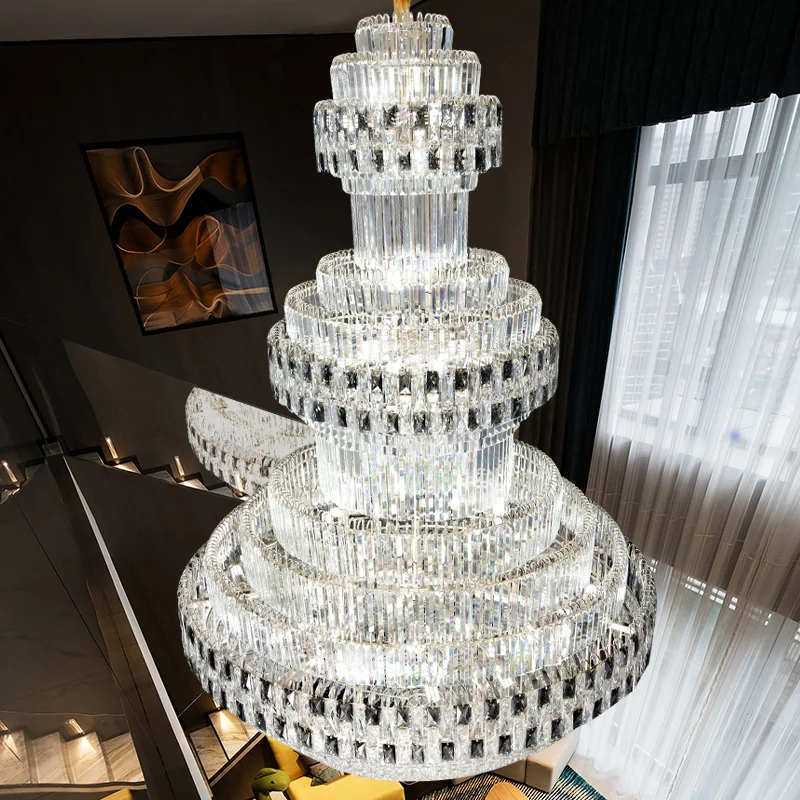 Modern Luxury Crystal Villa Staircase Chandelier Hotel Lobby Hanging Lamps For Ceiling Led Indoor Lighting Light Fixture Decor
Modern Luxury Crystal Villa Staircase Chandelier Hotel Lobby Hanging Lamps For Ceiling Led Indoor Lighting Light Fixture Decor