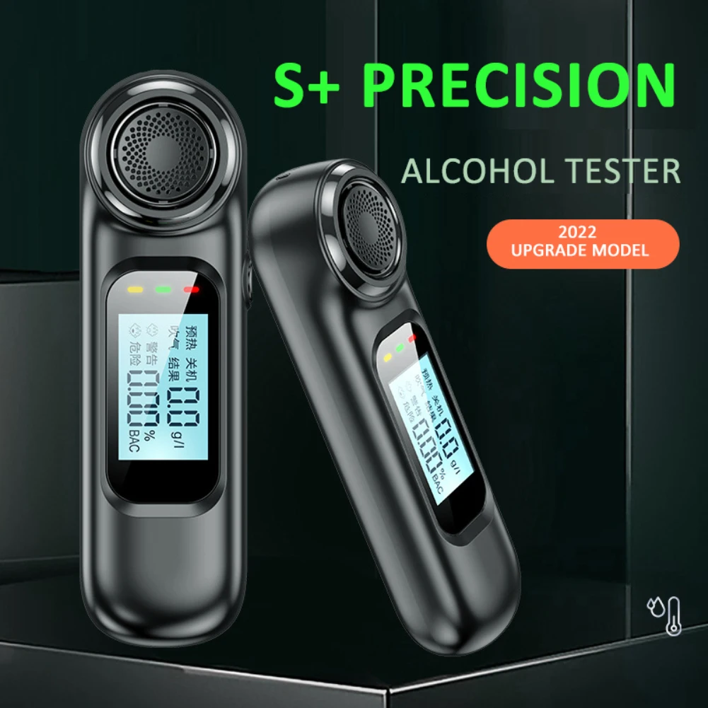Automatic Alcohol Tester Professional Breath Tester LED Display Portable USB Rechargeable Breathalyzer Alcohol Test Tool
Automatic Alcohol Tester Professional Breath Tester LED Display Portable USB Rechargeable Breathalyzer Alcohol Test Tool