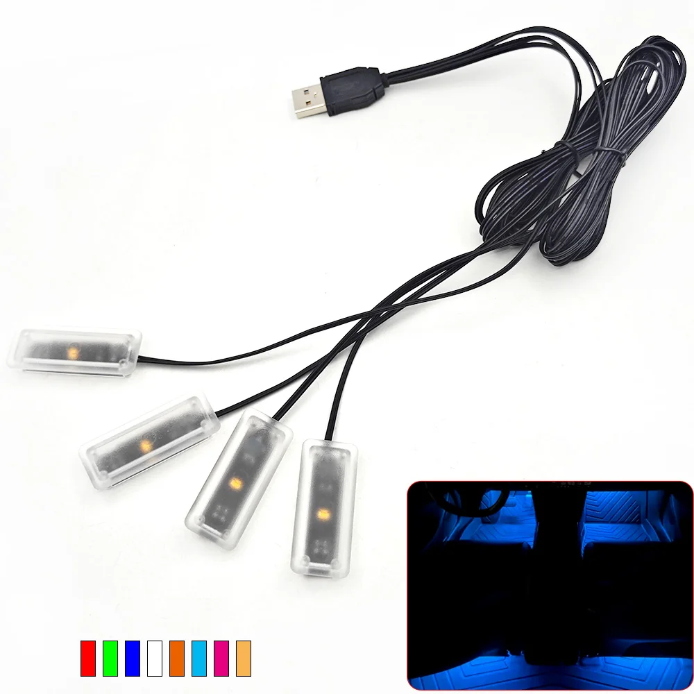 Белый светодиодный комплект освещения для салона автомобиля, USB-подсветка, автоматические декоративные лампы, несколько цветов на выбор 
Белый светодиодный комплект освещения для салона автомобиля, USB-подсветка, автоматические декоративные лампы, несколько цветов на выбор