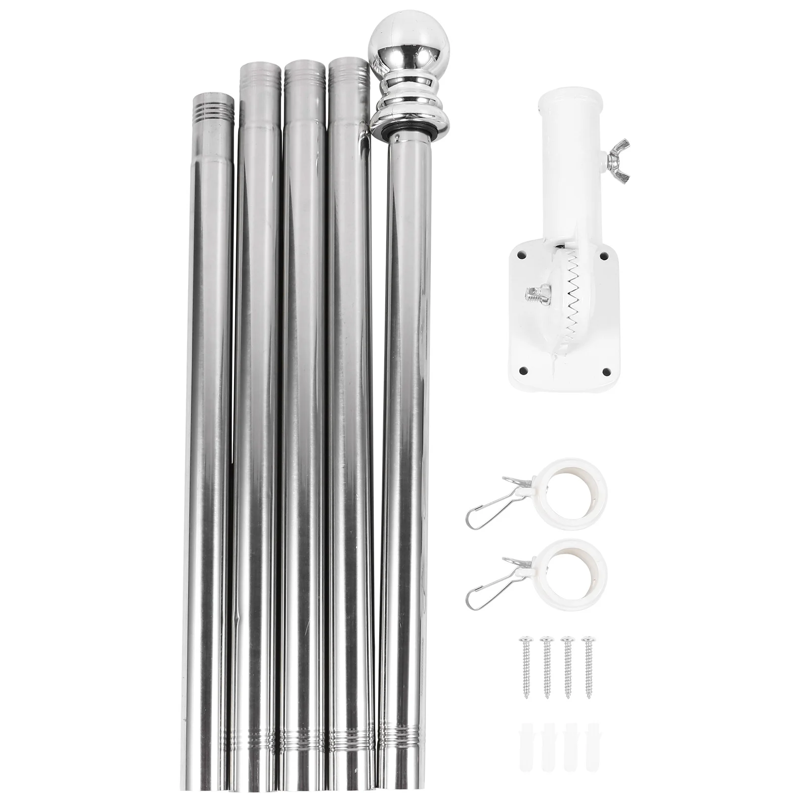 1 Set Flagpole and Stand Kit Flag Pole Fasteners Outdoor Wall Mount Flagpole Flagpole Mounting Rings Alloy Flagpole
1 Set Flagpole and Stand Kit Flag Pole Fasteners Outdoor Wall Mount Flagpole Flagpole Mounting Rings Alloy Flagpole
