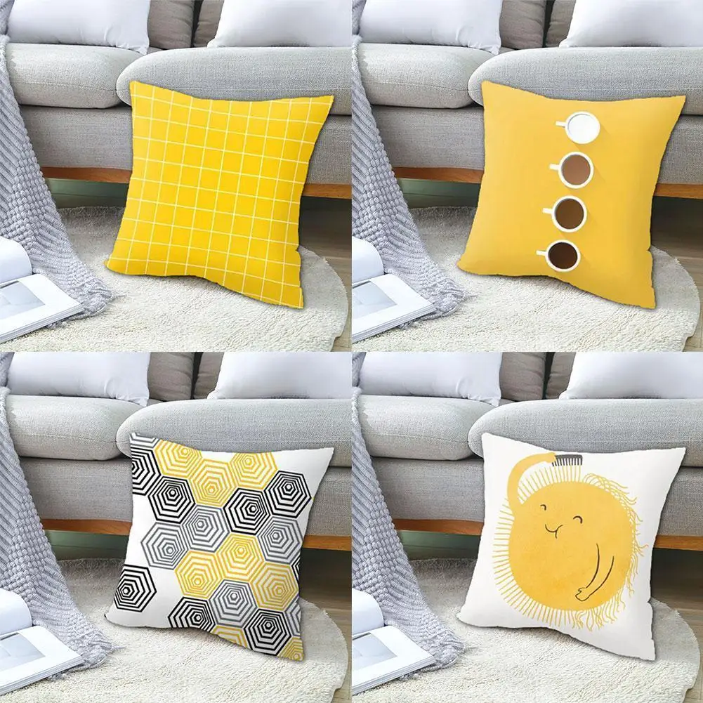 Yellow Printing Cushion Pillowcase Geometric Hug Pillowcase Sofa Decorative Home Square Cushion Pillowcase Chair Z1h4
Yellow Printing Cushion Pillowcase Geometric Hug Pillowcase Sofa Decorative Home Square Cushion Pillowcase Chair Z1h4