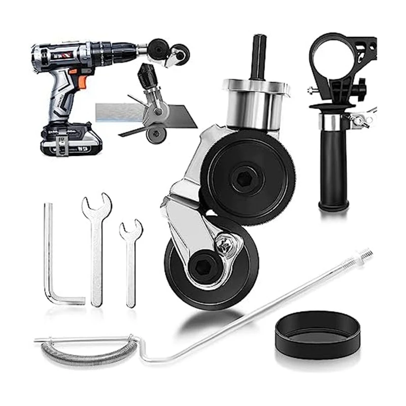 Metal Cutter Double Headed Plate Cutter Drill Attachment Fit For Cutting Plates Hard Materials
Metal Cutter Double Headed Plate Cutter Drill Attachment Fit For Cutting Plates Hard Materials