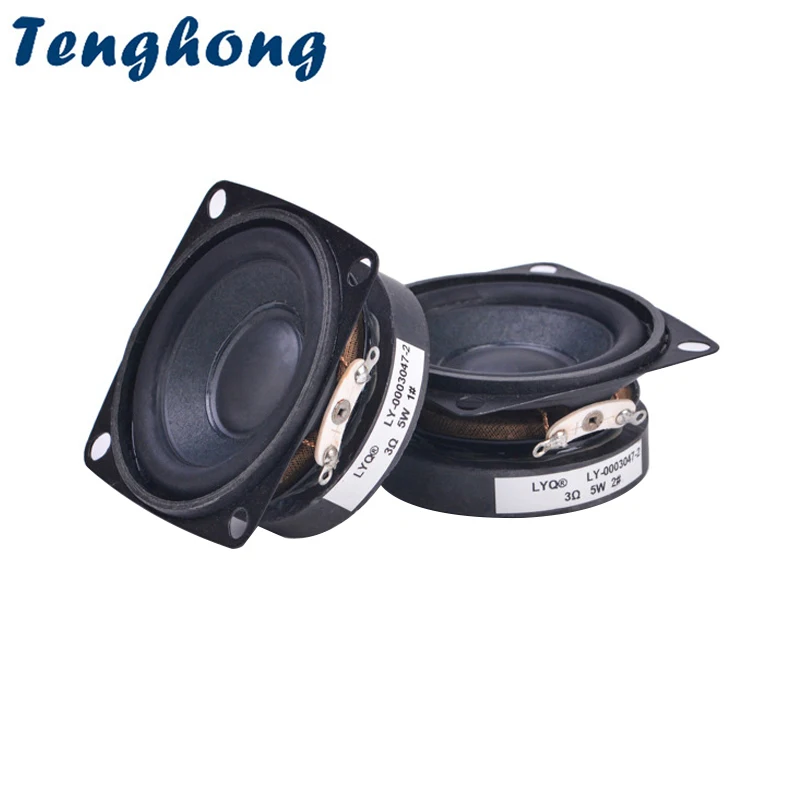 Tenghong 2pcs Full Range Speaker 3 Ohm 5W Flat Arc PU Edge Audio Sound Bluetooth Speaker External Magnetic Loudspeaker
Tenghong 2pcs Full Range Speaker 3 Ohm 5W Flat Arc PU Edge Audio Sound Bluetooth Speaker External Magnetic Loudspeaker