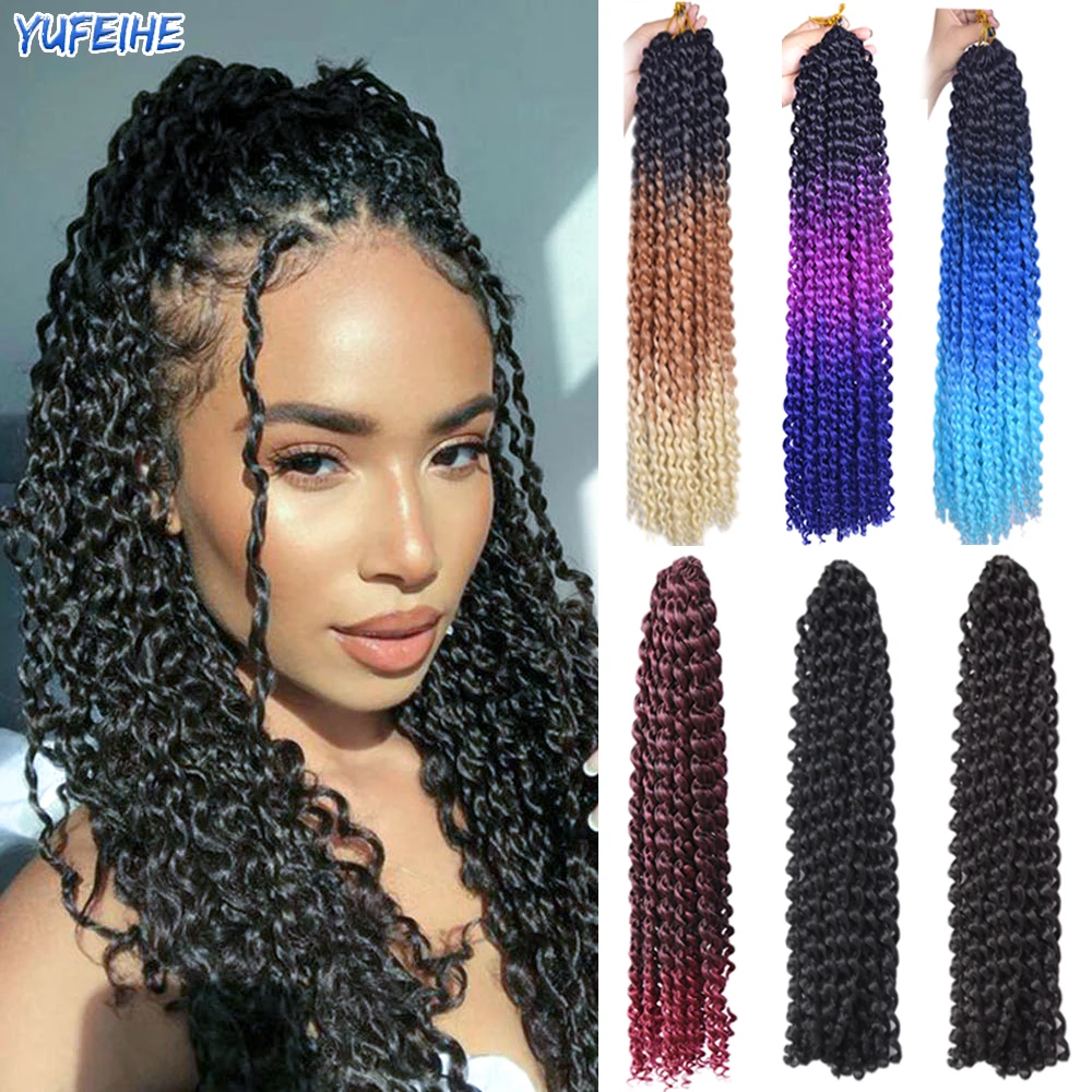 Passion Twist Hair Crochet Hair Synthetic Water Wave Hook Braids Hair Extensions 22 Strand Spring Twist Fake Hair Ombre Blue Bug
Passion Twist Hair Crochet Hair Synthetic Water Wave Hook Braids Hair Extensions 22 Strand Spring Twist Fake Hair Ombre Blue Bug