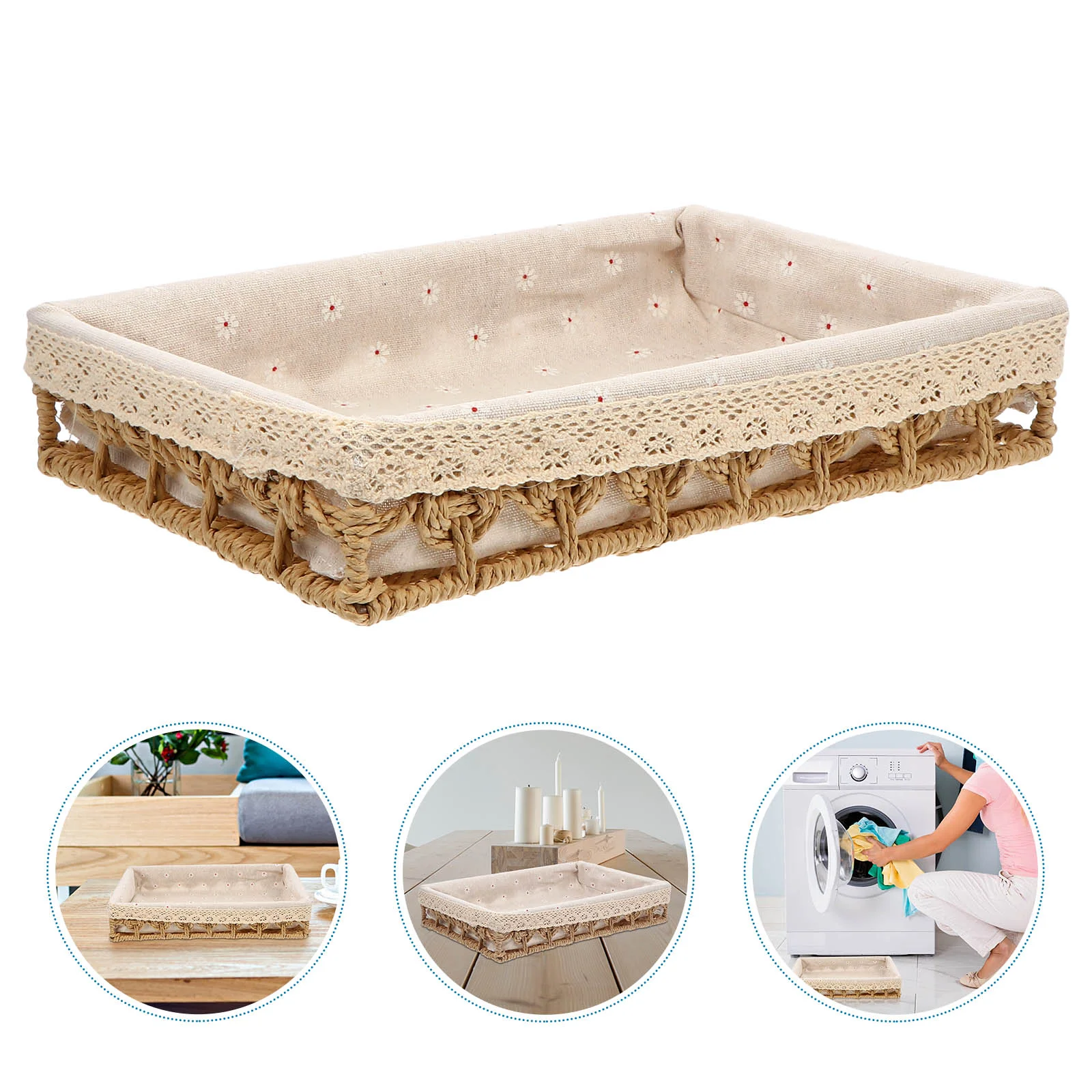 Woven Sewing Baskets Makeup Pallets Sundries Basket Basket Fruit Storage Basket Rattan Makeup Display Basket
Woven Sewing Baskets Makeup Pallets Sundries Basket Basket Fruit Storage Basket Rattan Makeup Display Basket