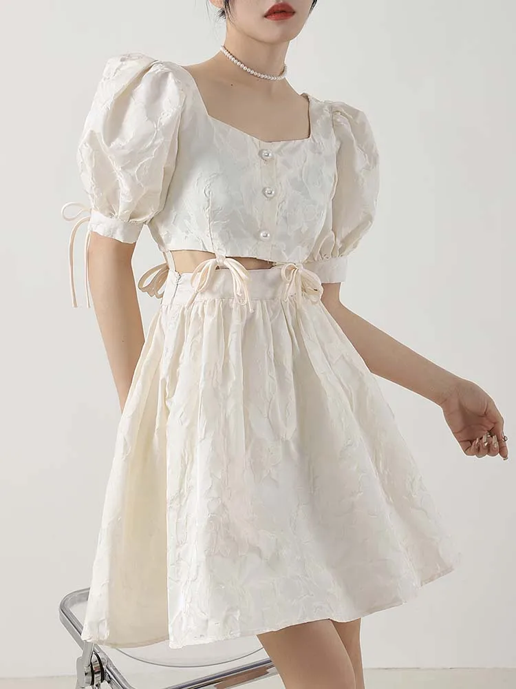 Women Summer Sexy Hollow Out Long Dresses New Fashion Slim Square Neck Bubble Sleeve Panel Party Club Solid Dresse
Women Summer Sexy Hollow Out Long Dresses New Fashion Slim Square Neck Bubble Sleeve Panel Party Club Solid Dresse