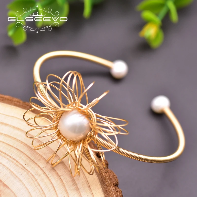 GLSEEVO Handmade Natural Freshwater Pearl Open Bracelet For Woman Party Bohemian Fine Jewelry Bangle Bracelet 2020 Trend GB0217
GLSEEVO Handmade Natural Freshwater Pearl Open Bracelet For Woman Party Bohemian Fine Jewelry Bangle Bracelet 2020 Trend GB0217