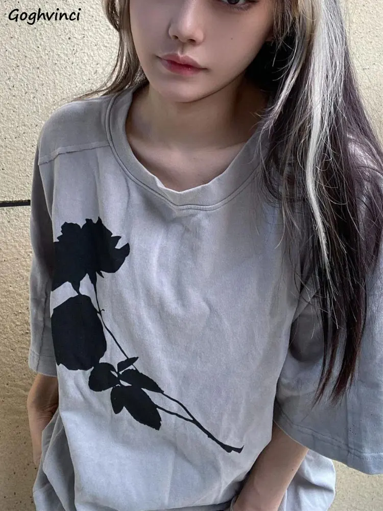 Short Sleeve T-shirts Women Summer Print Design Daily All-match Chic Korean Fashion Students Casual Basic Loose Simple Vintage
Short Sleeve T-shirts Women Summer Print Design Daily All-match Chic Korean Fashion Students Casual Basic Loose Simple Vintage