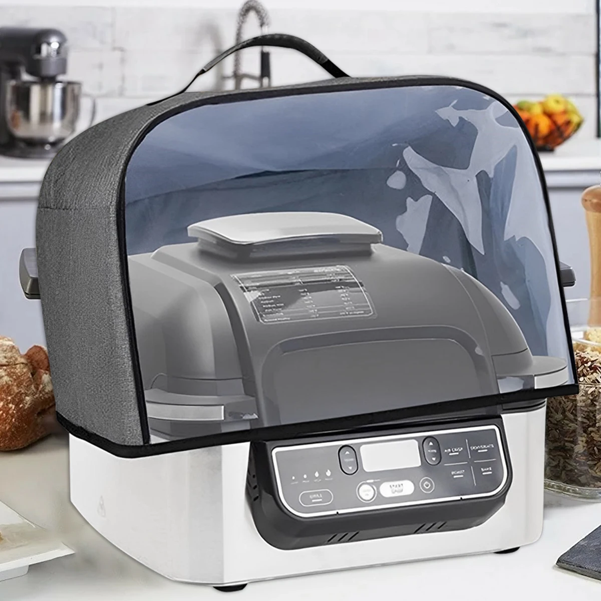 Пылезащитный чехол, совместимый с Ninja Foodi Grill AG301 AG302 AG400, чехол для фритюрницы с карманами для хранения, водонепроницаемая прозрачная передня...
Пылезащитный чехол, совместимый с Ninja Foodi Grill AG301 AG302 AG400, чехол для фритюрницы с карманами для хранения, водонепроницаемая прозрачная передня...